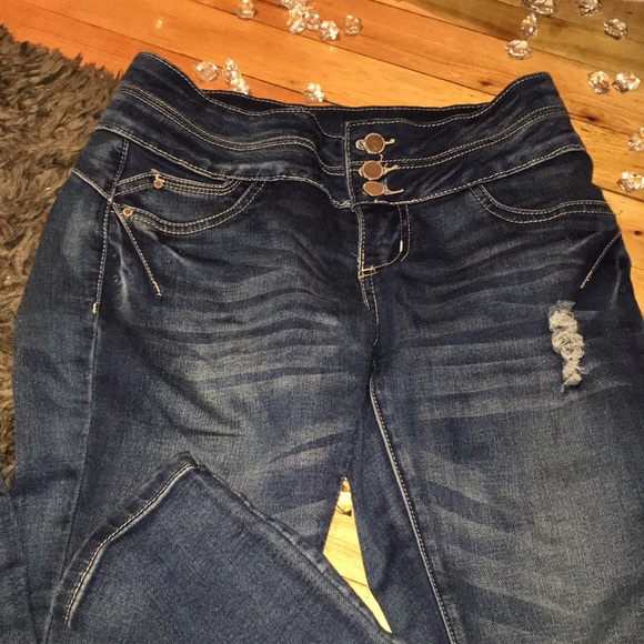 NWOT Blue dark jean SIZE 3 - Picture 3 of 7